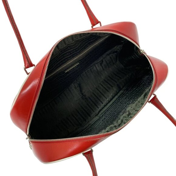 PRADA - pair of composite boards Tarko (Red) White Handbag 227-052625 - Picture 7 of 8